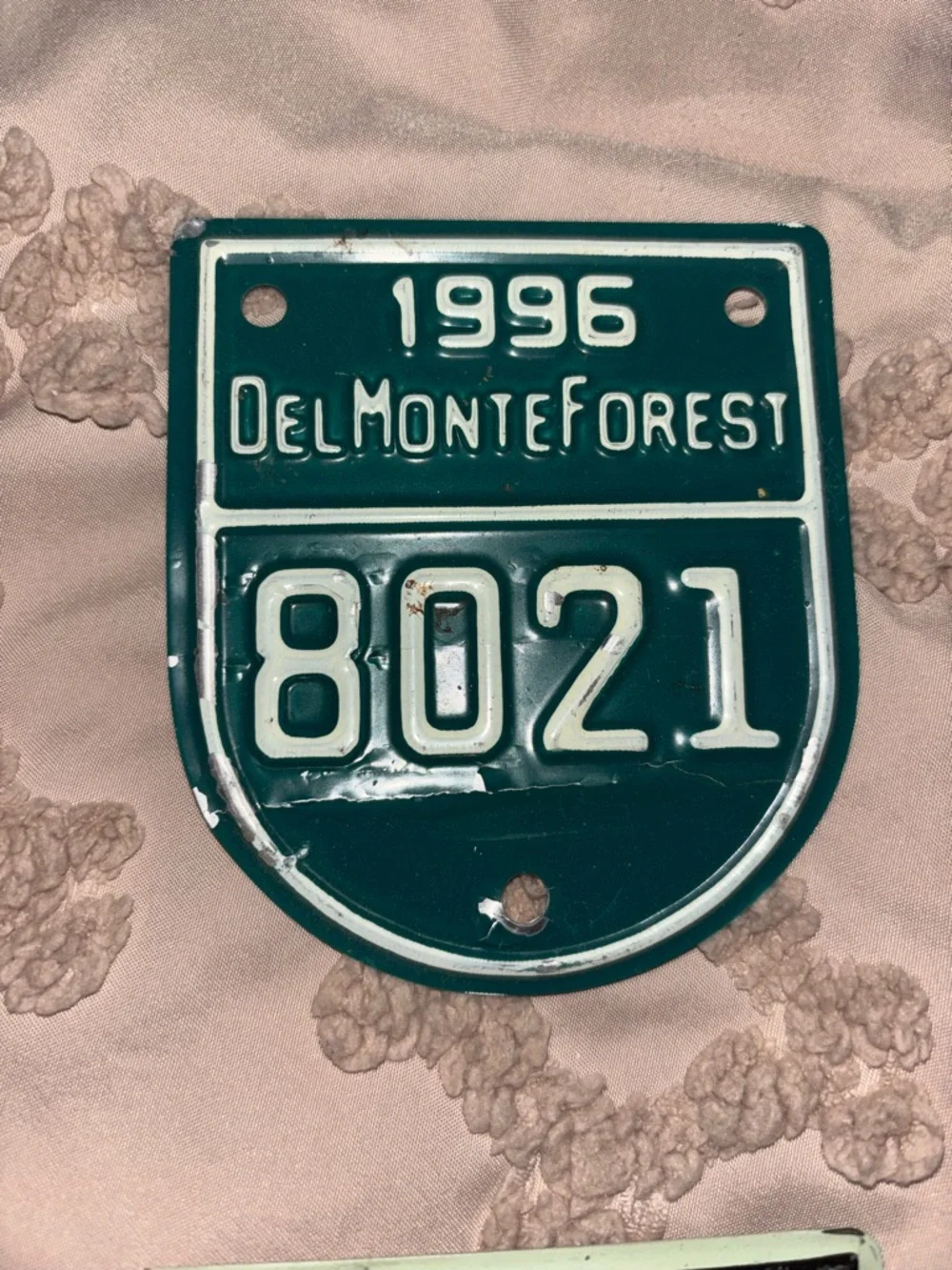 80s & 90s Del Monte Forest - Pebble Beach Auto Car License Plate Gate Badges (5) - Picture 4 of 7